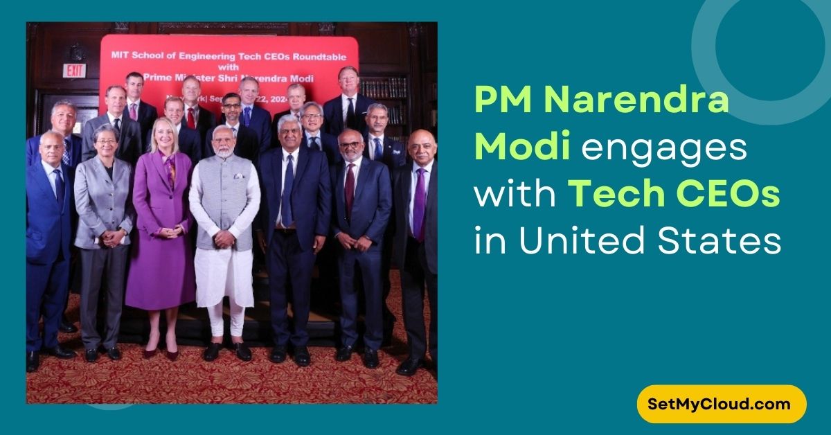 Prime Minister Narendra Modi Engages in Productive Roundtable with Tech CEOs in New York, Showcasing India's Technological Advancements