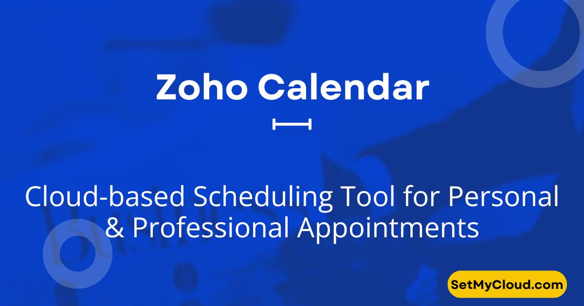 Zoho Calendar